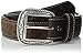 ARIAT Men's Tooled Tab Ostrich Belt