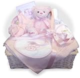 Large Baby Basket Pink 3-6m