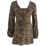 Review bara Glad  / bara Glad (Only Happy) Swedish designer Spiral Nursing tunic Brown