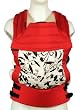 BabyHawk Oh Snap! Organic Baby Carrier, Black Flower Silhouette on Cherry BabyHawk Oh Snap! Organic Baby Carrier, Black Flower Silhouette on Cherry