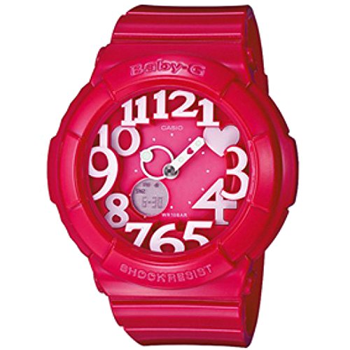 Casio Women's Baby-G BGA130-4B Pink Resin Quartz Watch with Pink Dial