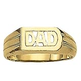 18K Yellow Gold Man's "DAD" Ring