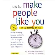 How to Make People Like You in 90 Seconds or Less | [Nicholas Boothman]