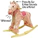 Pink Plush Rocking Pony with Sound