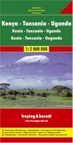 City Travel Guides Discounted  Books : East Africa Road Map (Country Road & Touring) (Country Road & Touring)