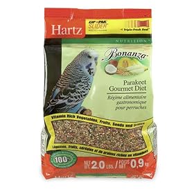 Hartz Bonanza Parakeet Gourmet Diet 2 Pound Supply by Hartz