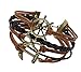 MBOX Vintage Design Infinity Fashion Rope Leather Bracelet Collection