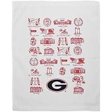 NCAA Georgia Bulldogs White Campus Life Tea Towel