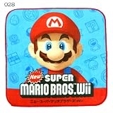 スーパーマリオブラザーズWii◎ミニタオル【028（ブルー）】☆ゲームキャラクターグッズ（ハンカチ）通販☆【Made in Japan】