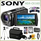 Sony HDR-CX160 1080P High Definition 16GB Handycam Camcorder with Wide Angl ....