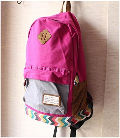 Fashion and durable Fashion Unisex Cute Vintage Canvas Satchel Shoulder Bag Schoolbag Backpack Rucksack