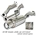 Automotive : 01 02 03 04-05 HONDA CIVIC EX HX 1.7L VTEC 2/4DR CATBACK MUFFLER EXHAUST SYSTEM