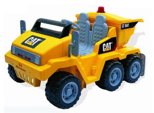 Childrens Toyshop  Toys : Cat Jeep Dump Truck - Twin Seater Ride-On - 12v SIX WHEEL VERSION