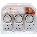 3pc 24 Hour Plug in Timer Socket Set