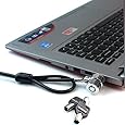 RUBAN Notebook Lock and Security Cable (PC/Laptop) Two Keys 6.2 foot (Black)
