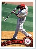2011 Topps Baseball Card # 421 Domonic Brown - Philadelphia Phillies - MLB Trading Card (Series 2) in a Protective Screwdown Case