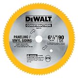 DEWALT DW9153  6-1/2-Inch 90 Tooth Paneling and Vinyl Cutting Saw Blade with 5/8-Inch Arbor (Tools & Home Improvement)