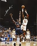 Hakeem Olajuwon Autographed/Hand Signed Houston Rockets 16X20 Photo- JSA Hologram