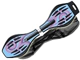 Makrofit Waveboard Pro XL Sarah bis 95 kg mit Tasche und Leuchtrollen, blau, 88x23x14, 14034