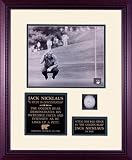 Jack Nicklaus Framed 8x10 Study In Concentration Photo w/ Golf Ball