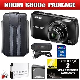 Nikon Coolpix S800c (Black) Package 2