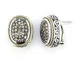 Sterling Silver/18K Gold Chocolate Diamond Earrings by Effy