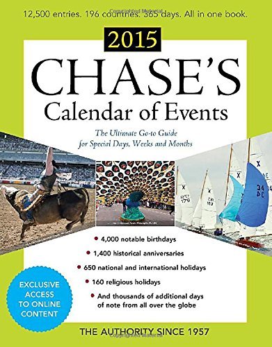 Chase's Calendar of Events 2015 by N/A Editors Of Chase'S Calendar Of Events (1-Oct-2014) Paperback