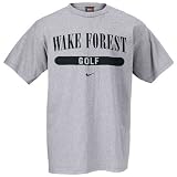 Nike Wake Forest Demon Deacons Ash Golf T-shirt
