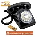 Retro Vintage Style Old Fashioned Telephone - Black