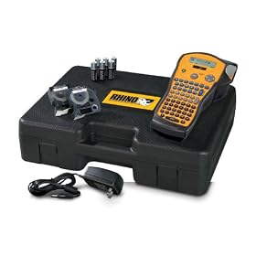 Rhinopro 5000 15CHAR 3 4IN 6-AA Batt- Hard Carry Case Kit by DYMO