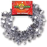 Wire Garland 25 Feet/Pkg-Silver Stars