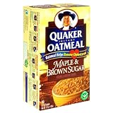 Quaker Instant Oatmeal Maple Brown Sugar, 10-Count Boxes (Pack of 4)