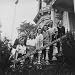 Ca Gov. Earl Warren Posing on Steps of House with Wife and Five Children Photographic...