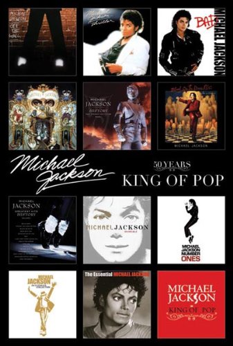 Posters: Michael Jackson Poster - Album Covers (36 x 24 inches)