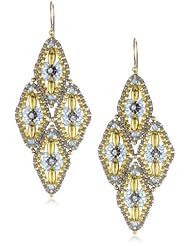 Miguel Ases Swarovski 14k Gold Filled Drop Earrings