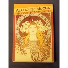Alphonse Mucha Book of 30 Postcards