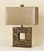 AF Lighting 7412-TL Square Open Lattice Riddle Renaissance 1 Light Table Lamp from the Riddle Collection