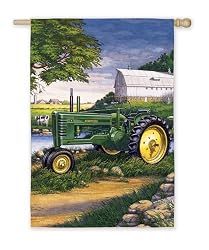 John Deere B 12.5" X 18" Garden Flag