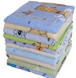 Produkt-Bild: Molton Flanellwindeln 70/80 - 10er Pack Junge-weich und kuschelig