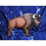 WILD BUFFALO BACKCOUNTRY WILDERNESS COUNTRY RUSTIC METAL FOLK ART DECOR HANGER / A Beautiful Hanging Animal Art Wildlife Wall and Ornament Decorative Western, Native American Sacred Spirit Interior Decorative Accent, Southwestern Decor or Historical Americana Cowboy Theme Home Accent