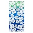 Tie-Dye Hibiscus Beach Towel Blue - Multicolor (30x60")