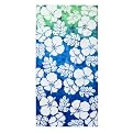 Tie-Dye Hibiscus Beach Towel Blue - Multicolor (30x60")