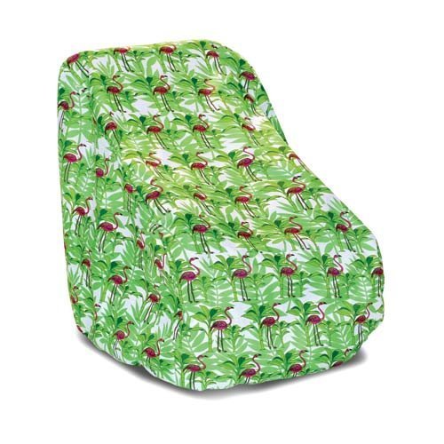 Two Dogs Designs, Hi Back Chair Cover, Flamingos