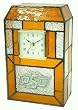 Oklahoma State Cowboys Stained Glass Clock