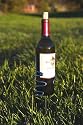 Pack of 4 Stainless Steel Outdoor Wire Wine Bottle Holders - Stake into Ground