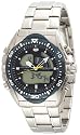 Pulsar Men's Tech Gear Analog-Digital Silver-Tone Stainless Steel Watch #PP4005