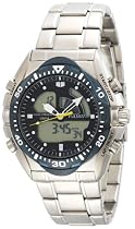 Pulsar Men's Tech Gear Analog-Digital Silver-Tone Stainless Steel Watch #PP4005