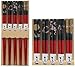 Happy Sales HSCH84/S, Bamboo Chopsticks Gift Set Crane Design, Scenery Red
