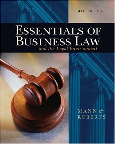 City Travel Guides Discounted  Books : Essentials of Business Law and the Legal Environment