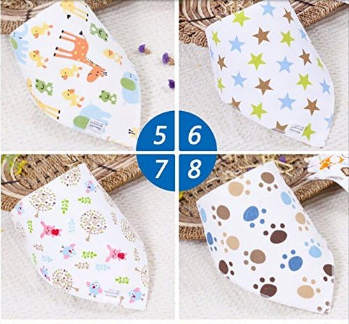UCUCC Baby Bandana Drool Bibs with Snaps for Babies and Toddlers (Pack of 6) -- Super Absorbent Cotton Dribble--Cute &amp; Cool Patterns for Boys &amp; Girls--Best Baby Gift kits